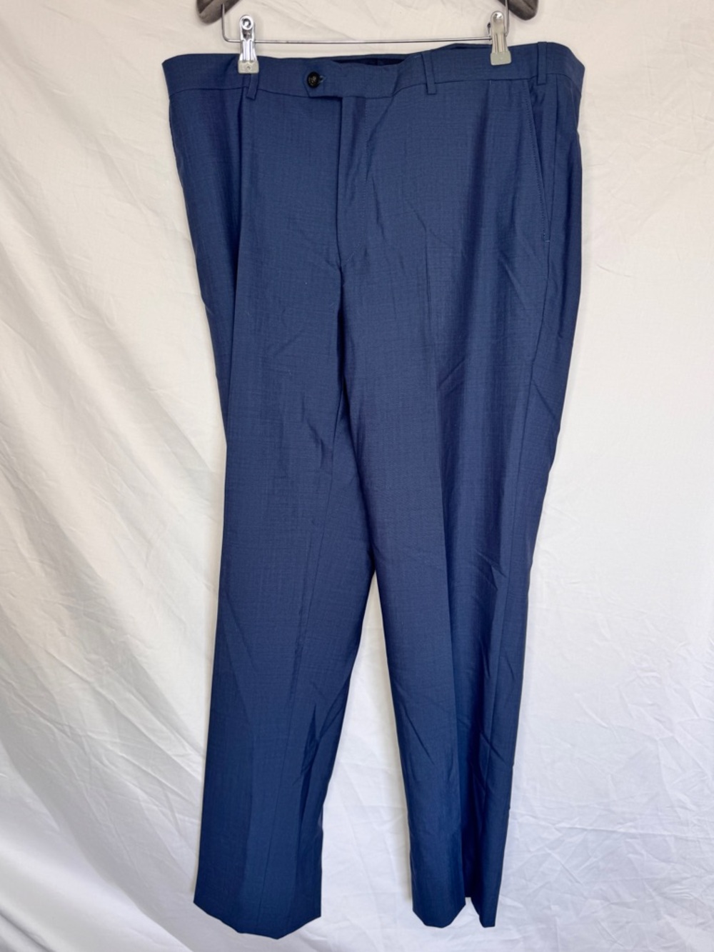 Pal Zileri Navy Wool Dress Trousers